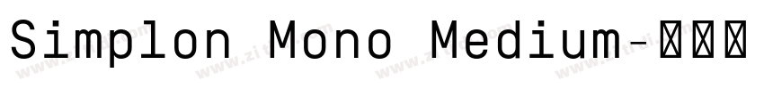 Simplon Mono Medium字体转换